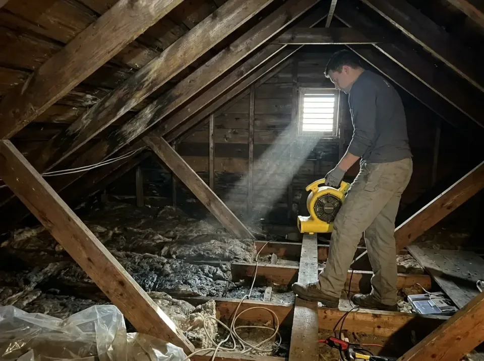 attic-water-damage-drying-proc-007 — frequently asked questions, Emergency Water Extraction & 24/7 Flood Response in Pullman…